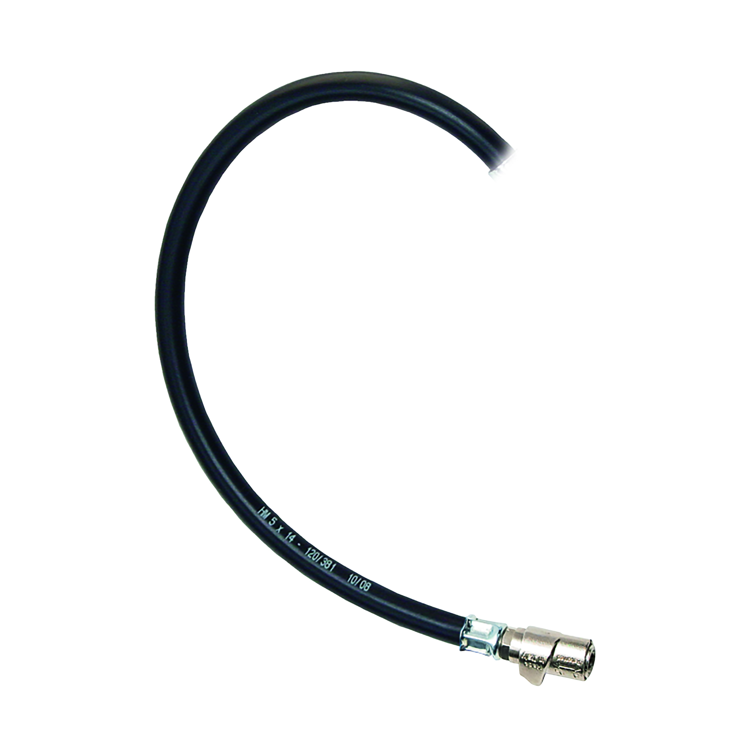 Filling hose, length: 0.5 m, rotatable, PVC, black, G1/4a, quick connector up to 12 bar/174psi