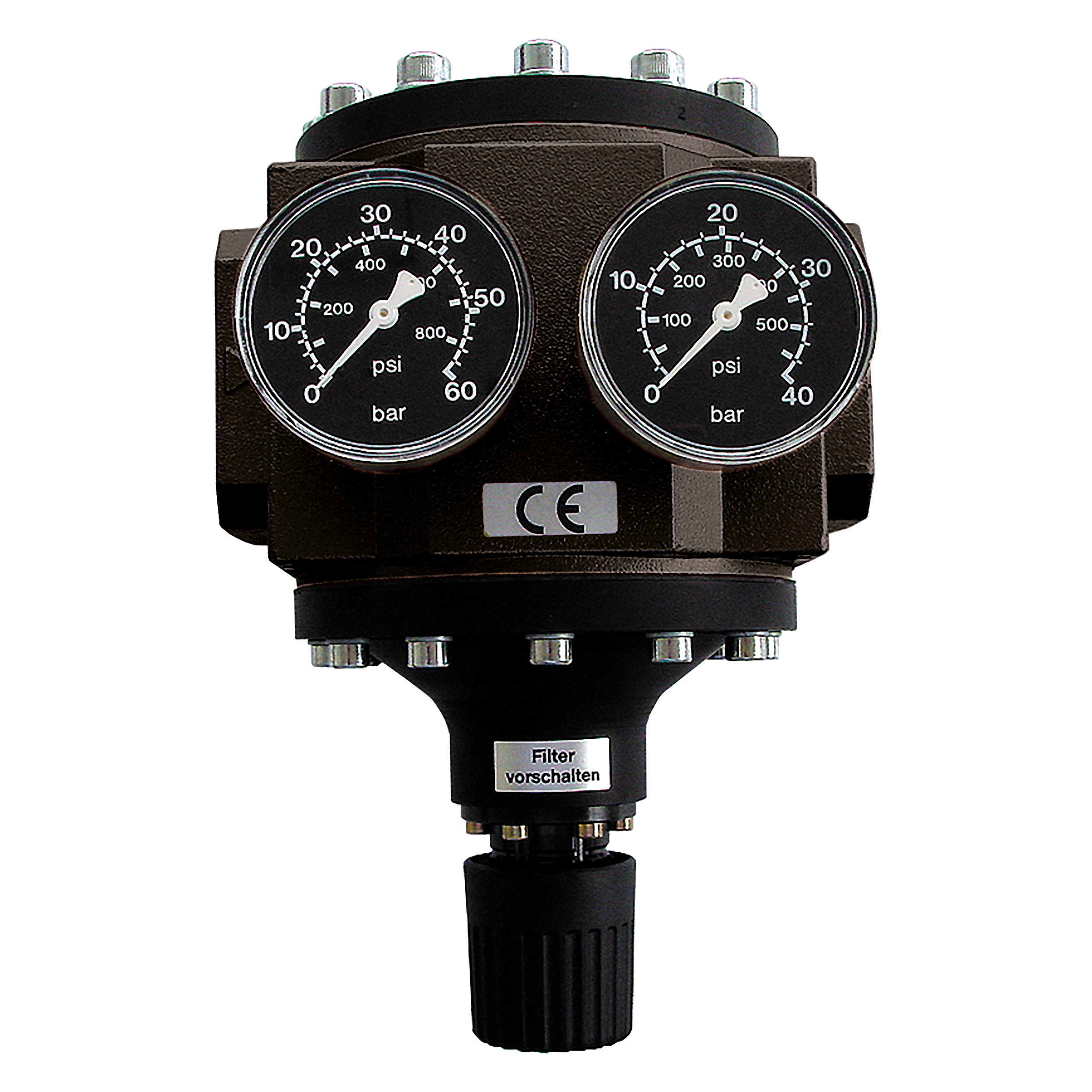 Large pressure regulator standard, BG 90, G1½, 7–232 psi, without gauges