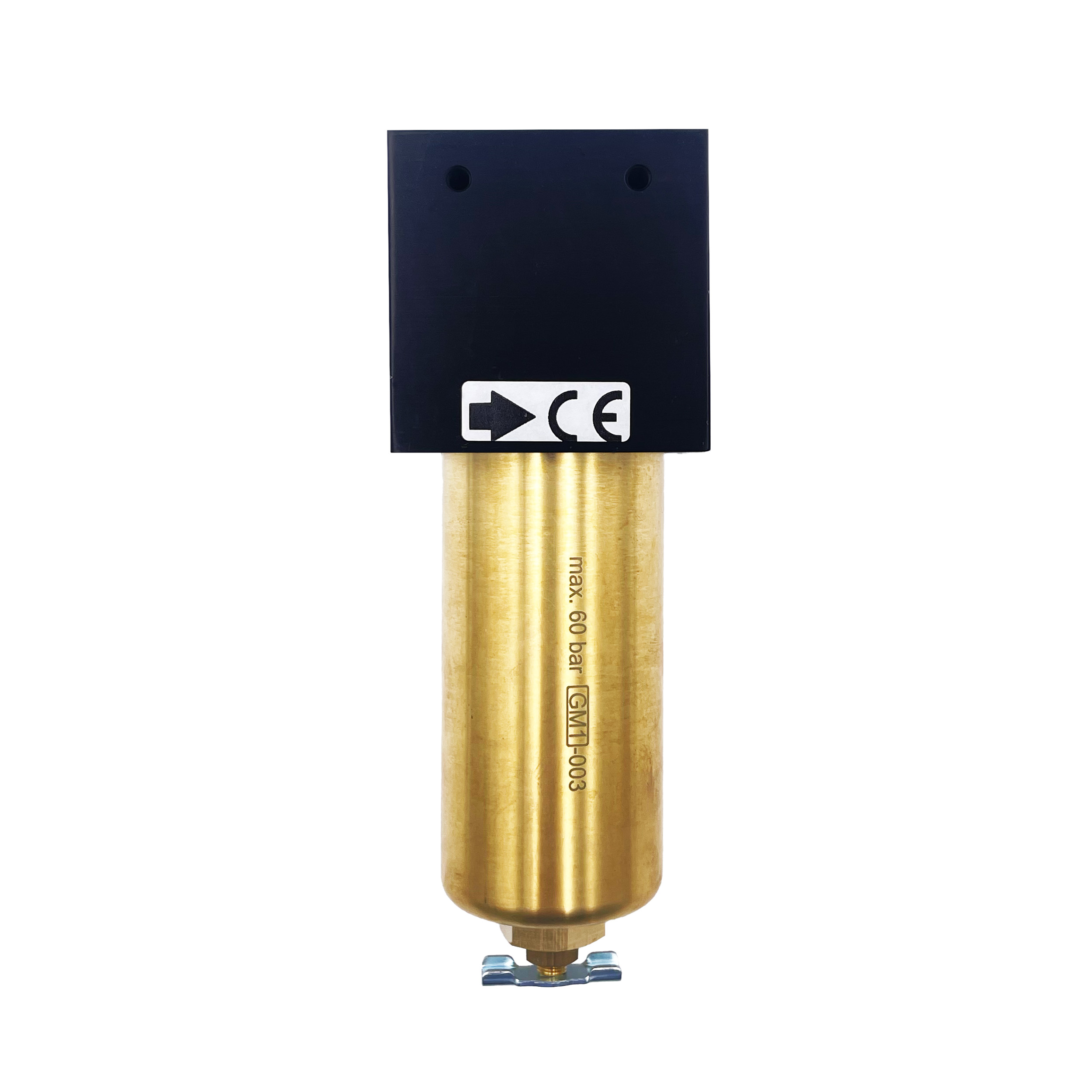 Microfilter standard 60 bar, BG 40, G½, metal bowl, manual drain valve