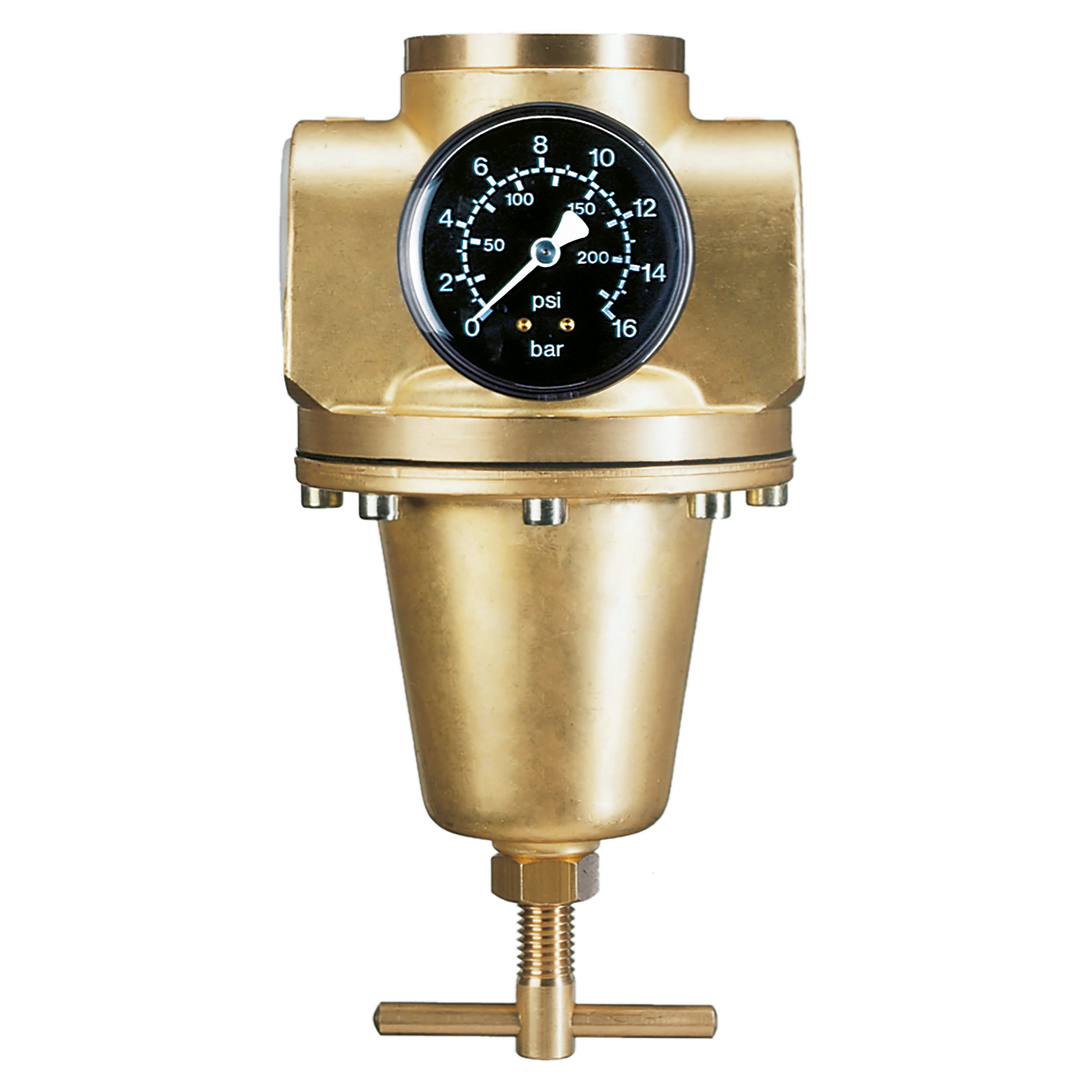 Pressure regulator standard, BG 55, G1, 7–43.5 psi, toggle, no gauge