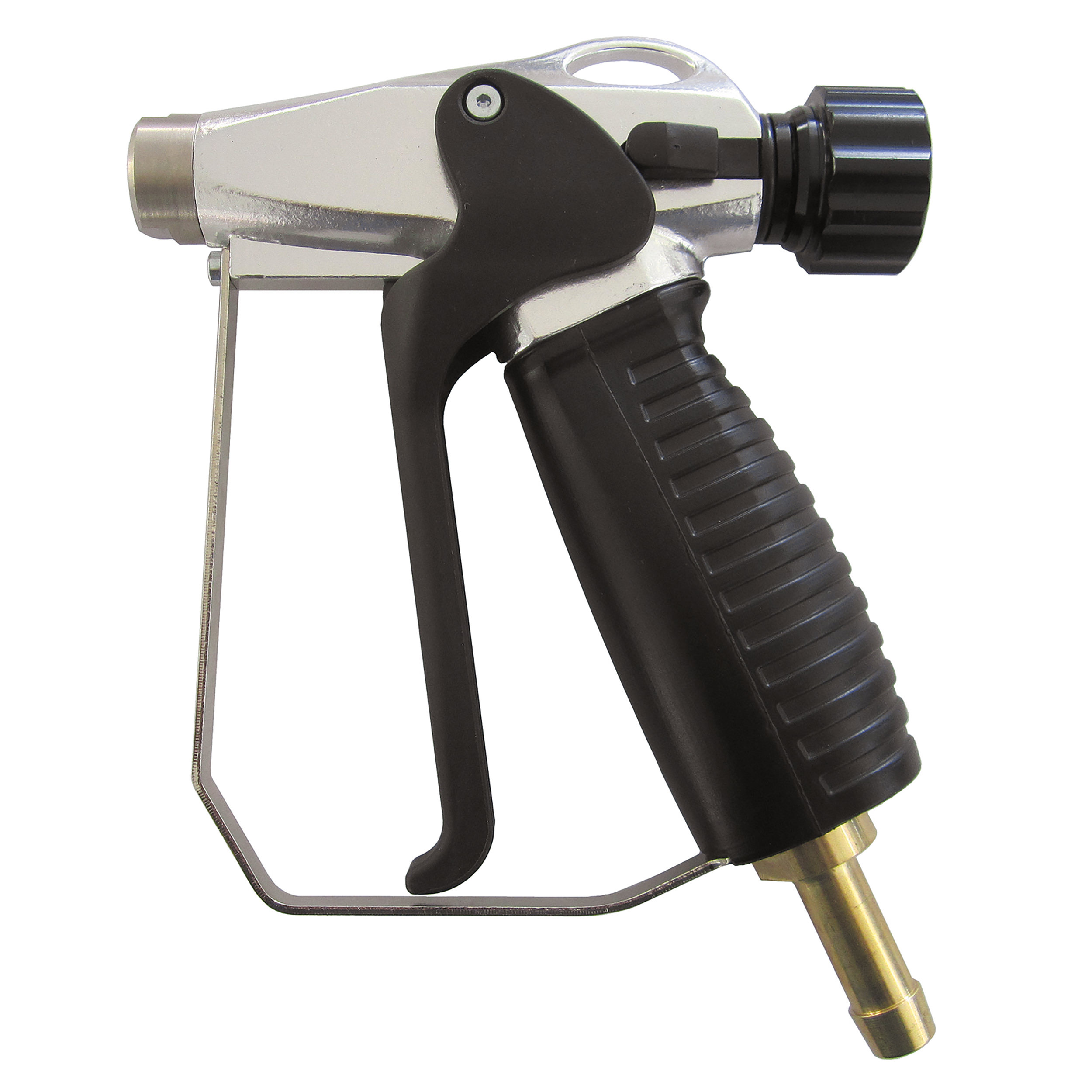 Safety washing gun proficlean, compressed air connection: hose tail DN 19 (¾″); nozzle: hole-Ø2 mm; aluminium, anodised