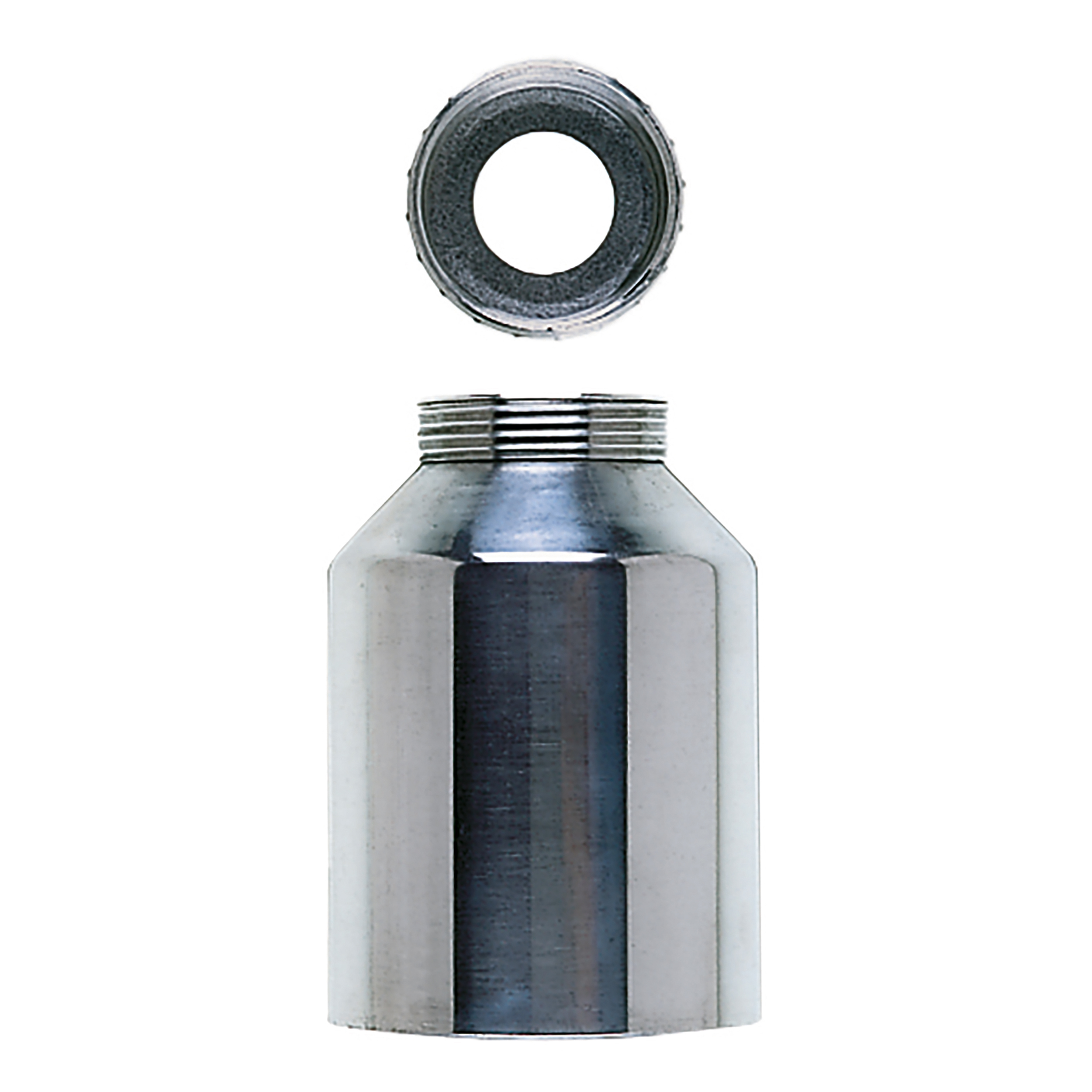 Metallbehälter für Sprühpistolen: Becher und Deckel, komplett, Füllmenge: 0,7 l, Material: Aluminium/Stahl
