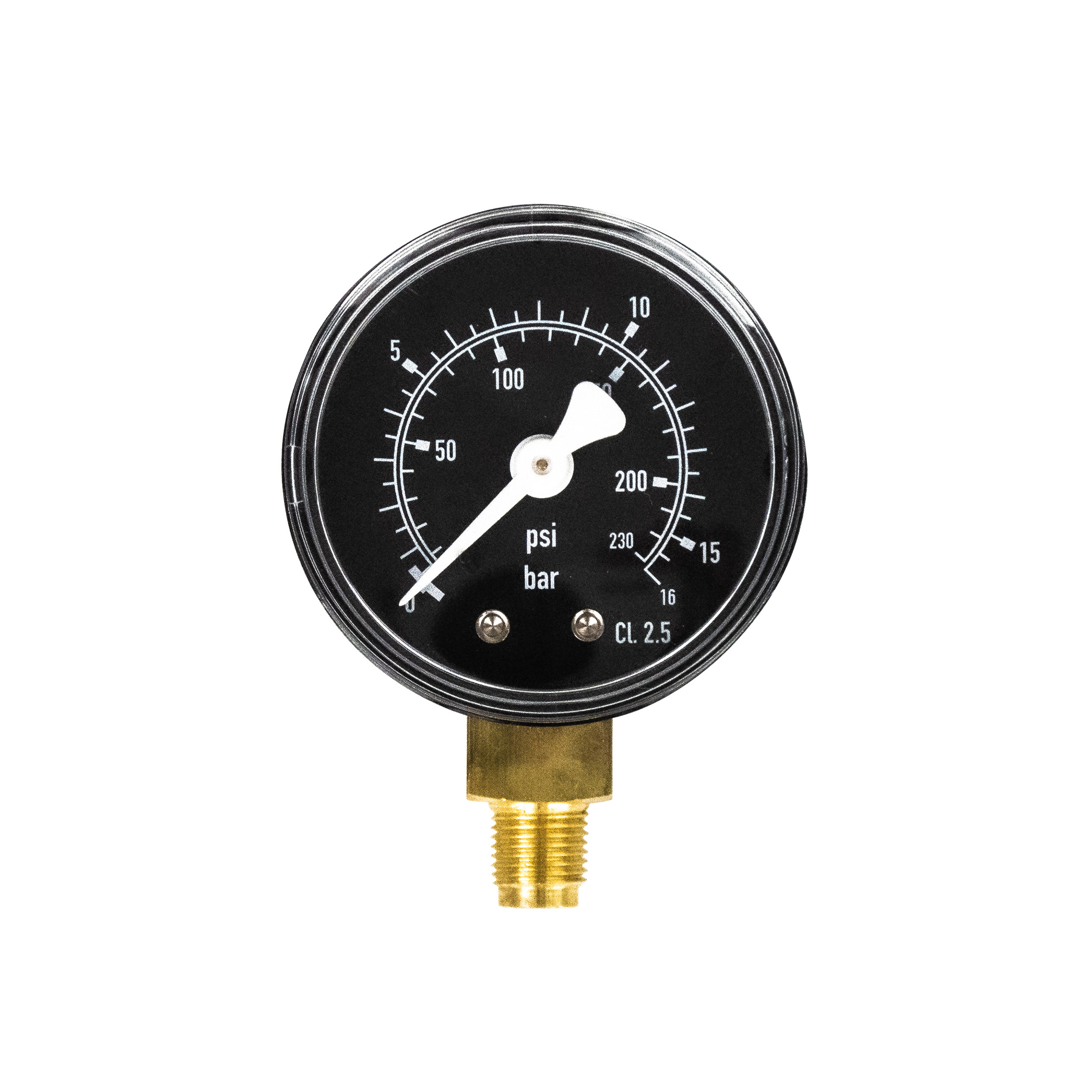 Pressure gauge Ø 50, vertical, class 2.5