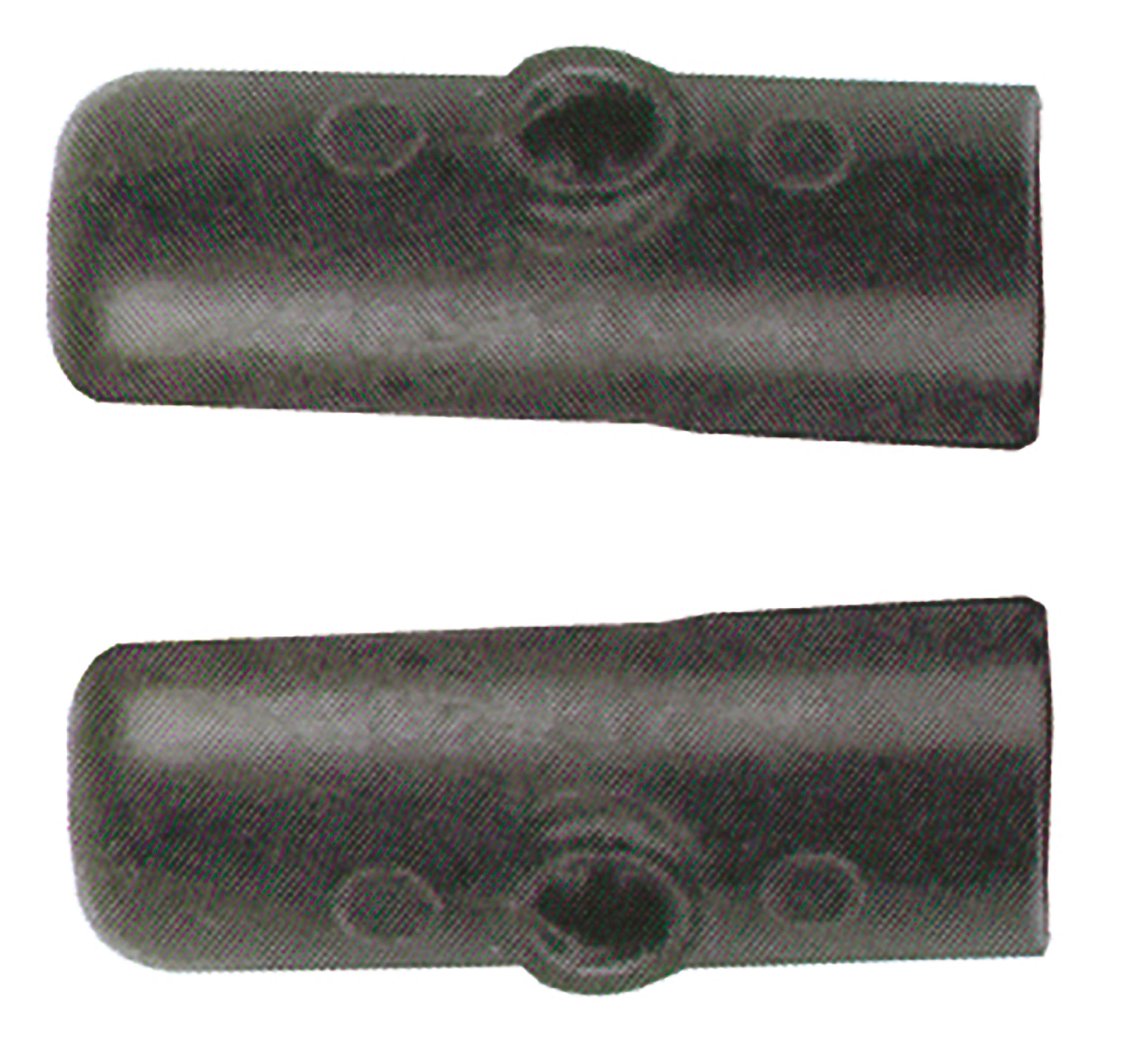 Electrode holder w. brass bottom and top, black