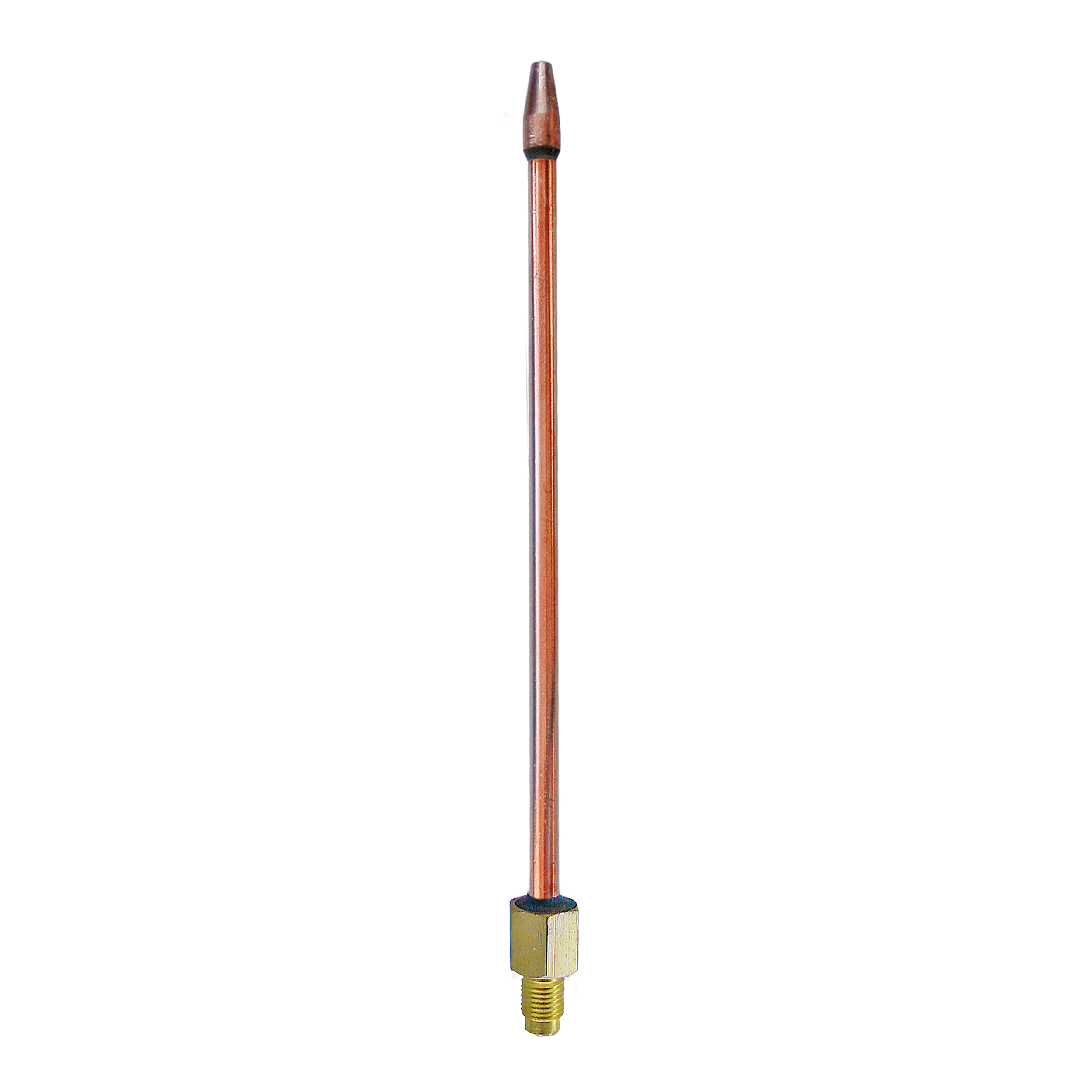 Frontpart (mixing tube), straight, f. 20 mm shank, size 4, nominal range (mm): 4–6, thread: M10 × 1