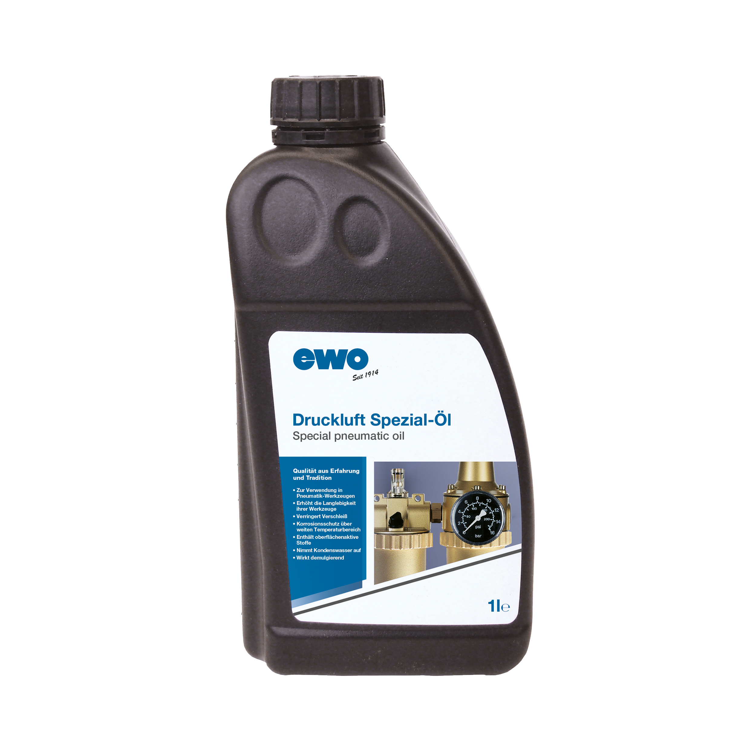 Special oil for compressed air devices