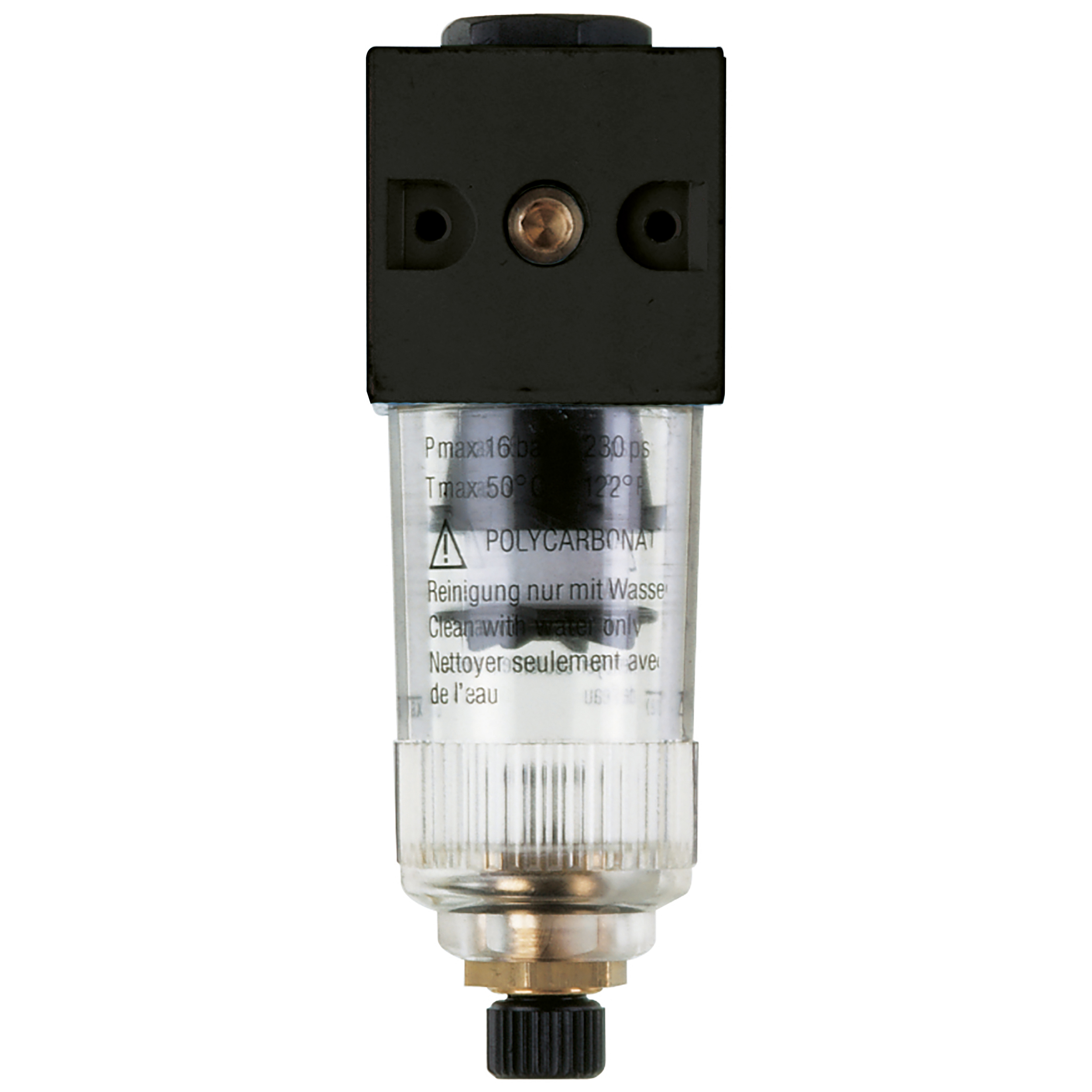 Filter, airvision modular, semi-automatic drain valve, G1/8 (443-86)