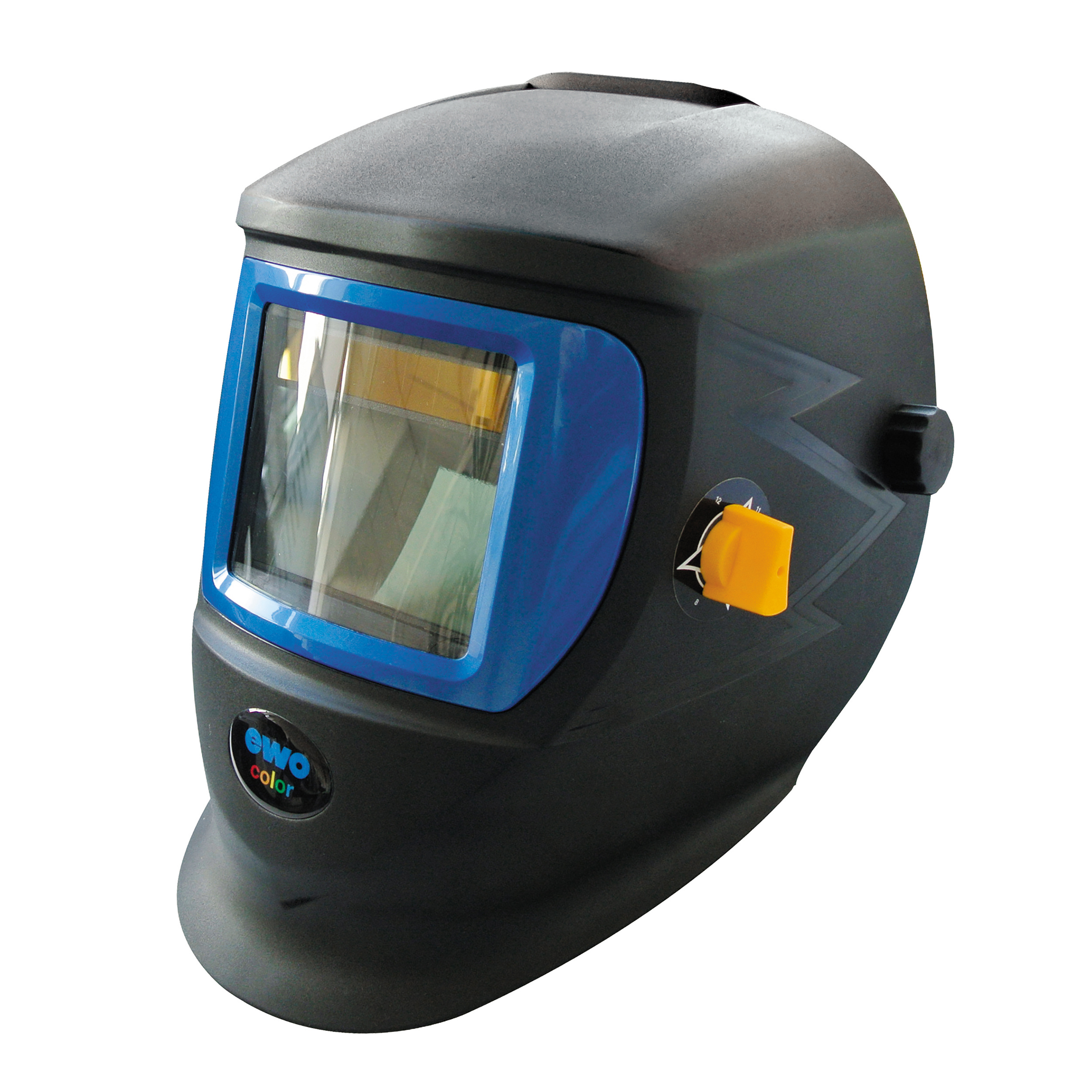 ewo-color, electro-optic welding helmet for fadeless sight